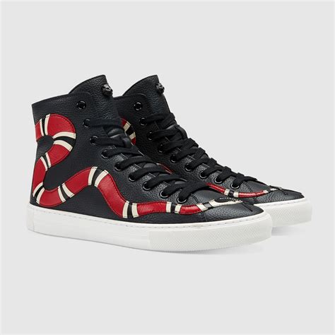 gucci snake king sneakers|gucci snake high top sneakers.